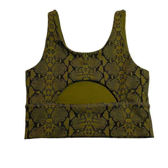DYI Define Your Inspiration Snake Print Scoop Neck Sports Bra Size S Workout Gym - Picture 2 of 4